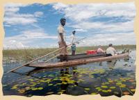 Okavango Delta mit dem Mokoro