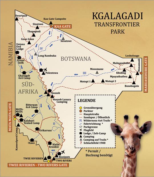 Kgalagadi-Karte