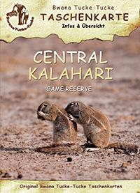 Central Kalahari Taschenkarte