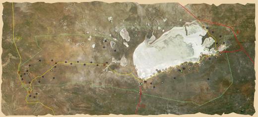 Etosha National Park Satelliten Karte