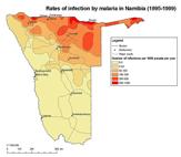 Malaria infektionen Namibia
