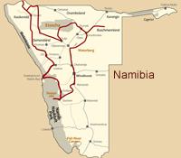 Namibia Safari Zentrale Höhepunkte + Kaoko + Buschmannland 