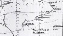 Karte von Kurt von Francois von 1892 16 Jahre vor dem Feldzug gezeichnet
