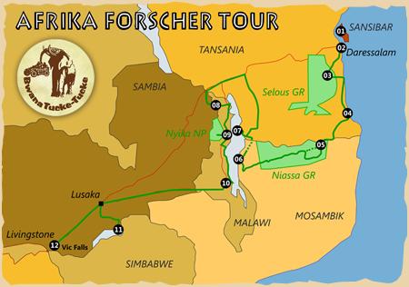 Afrika Forschertour von Bwana Tucke-Tucke